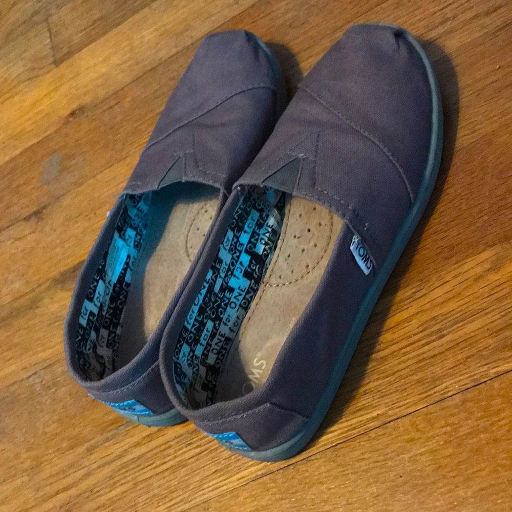 TOMS Chocolate Brown Canvas Classic Shoes
